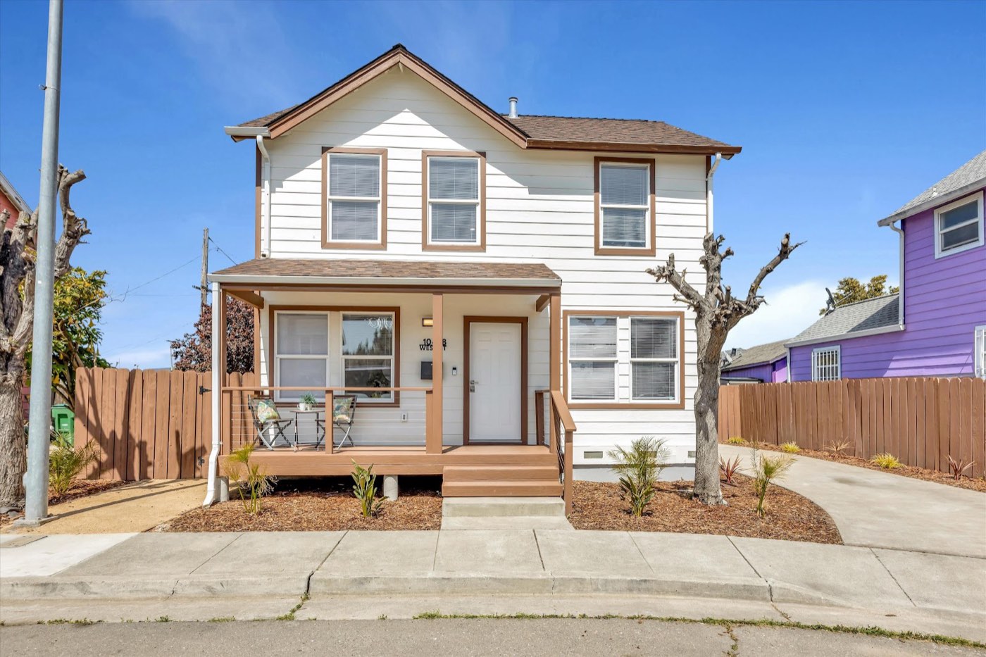 Newly constructed two-story single-family home